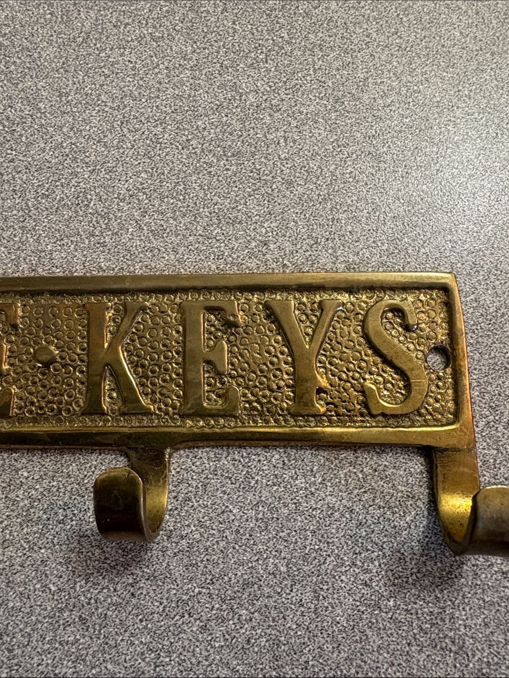 Brass 'House Keys' Wall Key Rack - Picture 4 of 8